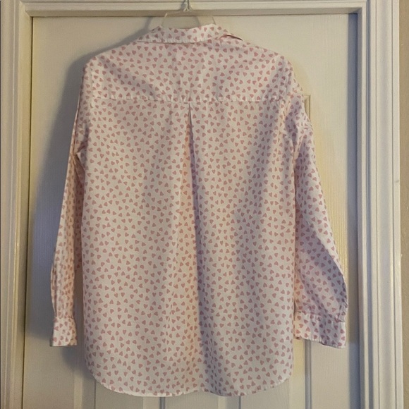 Grayson Pink Heart cute valentine Button-Up Shirt size L like new - Picture 4 of 4
